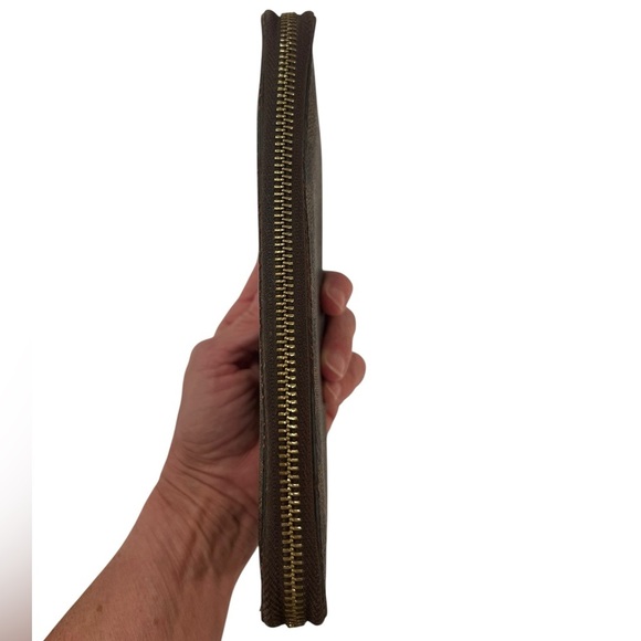 LOUIS VUITTON | Zip Around Organizer | Long Wallet Damier Ebene, Brown | Coated - Picture 5 of 16